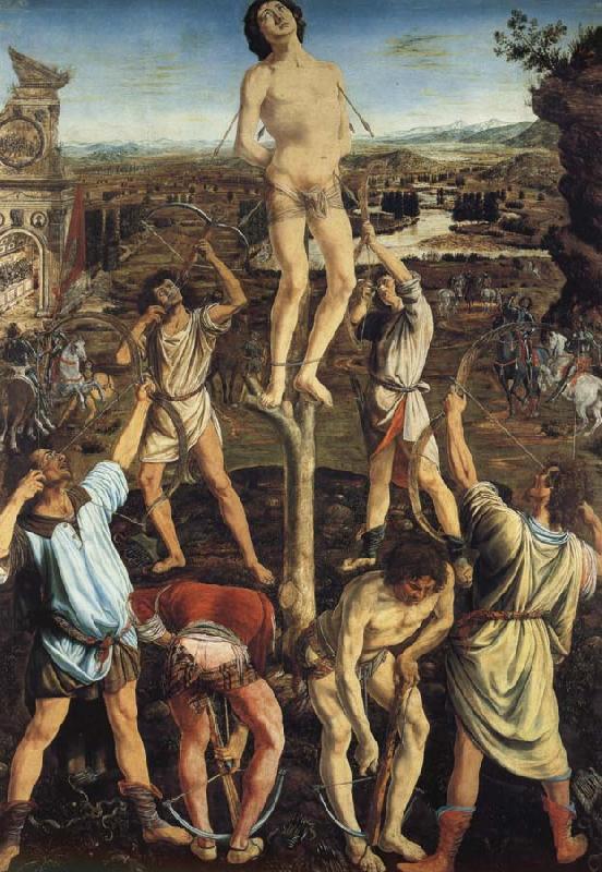 Pollaiuolo, Piero The Martydom of Saint Sebastian France oil painting art